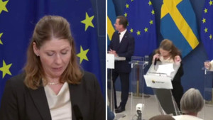 Bộ trưởng Y tế mới của Thụy Điển ngất xỉu giữa họp báo