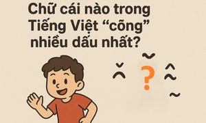 Chữ cái nào trong Tiếng Việt 'cõng' nhiều dấu nhất?