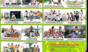 TP.HCM thông tin vụ trường học treo tranh đạo đức không phù hợp