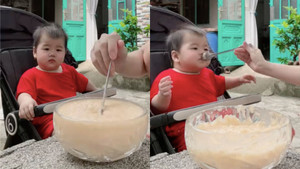 Clip em bé 1 tuổi ăn khỏe như Thánh Gióng thu hút 10 triệu lượt xem