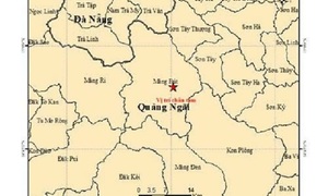 Chỉ trong 1 giờ đồng hồ, xã miền núi Quảng Ngãi hứng 2 trận động đất