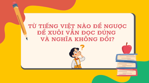 Từ Tiếng Việt nào để ngược để xuôi vẫn đọc đúng và nghĩa không đổi?