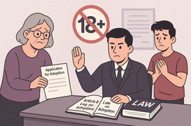 Có thể nhận con nuôi trên 18 tuổi không?