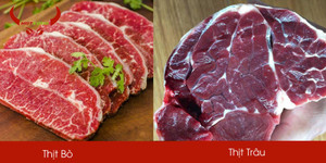Mẹo phân biệt thịt bò với thịt lợn, thịt trâu giả bò