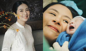 Hoa hậu Ngọc Hân sinh con trai đầu lòng