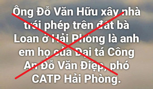 Bác tin người xây nhà trên đất người khác là họ hàng của PGĐ Công an Hải Phòng