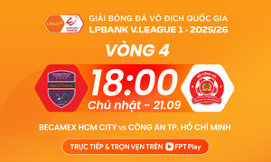 Xem trực tiếp Becamex TP.HCM vs Công an TP.HCM vòng 4 V.League trên kênh nào?