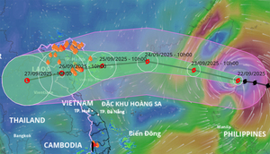 Ragasa duy trì cấp siêu bão trong 48 giờ tới, dự báo vào Quảng Ninh-Hà Tĩnh