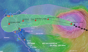 Tin siêu bão số 9 Ragasa mới nhất và dự báo thời điểm đổ bộ Quảng Ninh-Hưng Yên