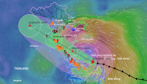 Bão số 10 Bualoi trên vùng biển Quảng Trị - Đà Nẵng, khả năng còn mạnh thêm