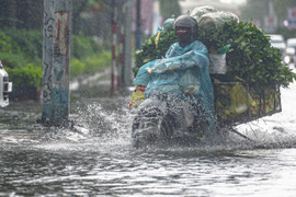 Nghệ An mưa lớn, nhiều tuyến đường ngập cục bộ trước bão số 10