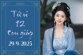 Tử vi 12 con giáp hôm nay ngày 29/9/2025: Hợi hanh thông, Dậu muộn phiền