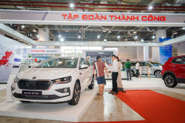 Xe Skoda hút khách tham quan tại triển lãm ở Quảng Ninh