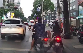 Xác định danh tính tài xế ngổ ngáo húc xe máy chờ đèn đỏ, dọa đạp nữ quân nhân