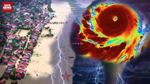 Cảnh tượng kinh hoàng ở Thanh Hoá sau khi bão số 10 Bualoi đổ bộ