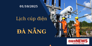 Lịch cúp điện hôm nay ngày 01/10/2025 tại Đà Nẵng