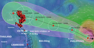 Bão Matmo cách Biển Đông 650km, đầu tuần tới ảnh hưởng trực tiếp miền Bắc