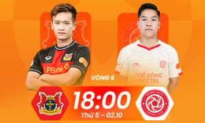Kênh xem trực tiếp Ninh Bình đấu với Thể Công, vòng 6 V.League 2025-2026