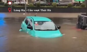 VinFast hỗ trợ xe bị ngập nước sau bão Bualoi