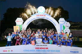 Công đoàn CAND vô địch giải bóng đá công nhân, viên chức khu vực phía Bắc 2025