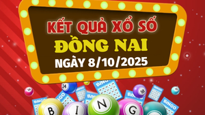 Kết quả xổ số Đồng Nai hôm nay 8/10/2025 - XSDN 8/10