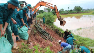 Bác tin vỡ đê sông Thương ở Bắc Ninh