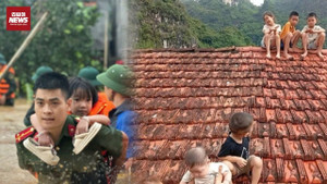 Tiếng gọi mẹ xé lòng trên mái nhà ngập trong lũ dữ ở Lạng Sơn