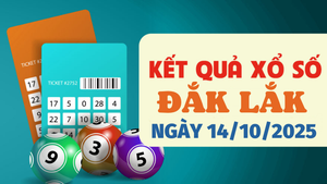 Trực tiếp kết quả xổ số Đắk Lắk hôm nay 14/10/2025 - XSDLK 14/10