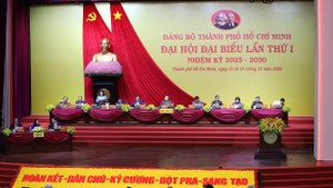 Toàn cảnh phiên trù bị Đại hội Đại biểu Đảng bộ TP.HCM nhiệm kỳ 2025 - 2030