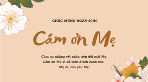 Lời chúc ngày 20/10 dành cho mẹ, vợ, người yêu ý nghĩa