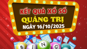 Kết quả xổ số Quảng Trị hôm nay 16/10/2025 - XSQT 16/10