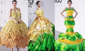 NTK Việt gây sốt khi đưa bánh dân gian lên sàn diễn thời trang