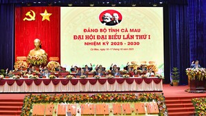 Toàn cảnh phiên trù bị Đại hội đại biểu Đảng bộ tỉnh Cà Mau nhiệm kỳ 2025 - 2030