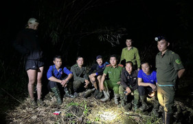 Cứu nạn thành công 2 du khách nước ngoài ở Vườn Quốc gia Hoàng Liên