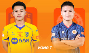 Xem trực tiếp Sông Lam Nghệ An đấu với CAHN, vòng 7 V.League trên kênh nào?
