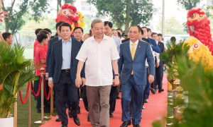 Tổng Bí thư Tô Lâm dự lễ khởi công sân vận động lớn nhất Việt Nam