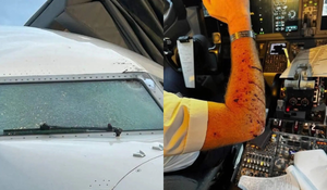 'Mảnh vỡ vũ trụ' đâm vào buồng lái máy bay ở độ cao 11.000m