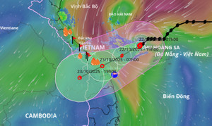Bão số 12 Fengshen di chuyển chậm, miền Trung mưa tăng dần từ trưa nay