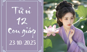 Tử vi 12 con giáp hôm nay ngày 23/10/2025: Dần gặp khó khăn, Tuất tài lộc