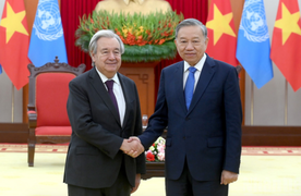  Tổng Bí thư Tô Lâm tiếp Tổng Thư ký Liên hợp quốc 