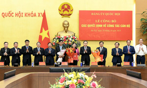 Chủ tịch Quốc hội chủ trì lễ công bố các quyết định về công tác cán bộ
