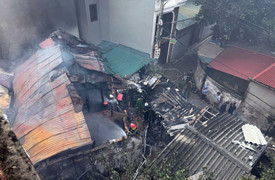 Cháy nhà ở Hà Nội, một người tử vong