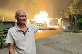 Nổ xe bồn tại Hưng Yên: 'Tiếng nổ như bom, nhà tôi bao nhiêu cửa kính vỡ hết'