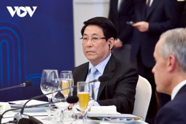 Chủ tịch nước Lương Cường dự tiệc tối chào mừng các nhà Lãnh đạo APEC