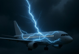 Sét đánh trúng máy bay có nguy hiểm?