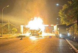 Công an tỉnh Hưng Yên thông tin vụ nổ xe bồn chở khí hóa lỏng LPG