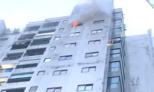 Cháy căn hộ chung cư ở Hà Tĩnh vào rạng sáng, cư dân hoảng loạn sơ tán