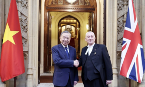 Tổng Bí thư Tô Lâm hội kiến Chủ tịch Hạ viện Anh Lindsay Hoyle