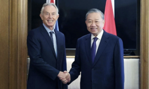 Tổng Bí thư Tô Lâm gặp ông Tony Blair
