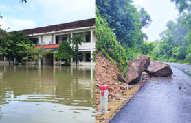 Ngập lụt và sạt lở nhiều nơi ở Gia Lai, hơn 2.600 học sinh nghỉ học